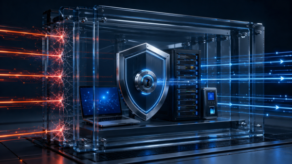 Cybersecurity and network security protecting business servers, devices and data from cyber threats